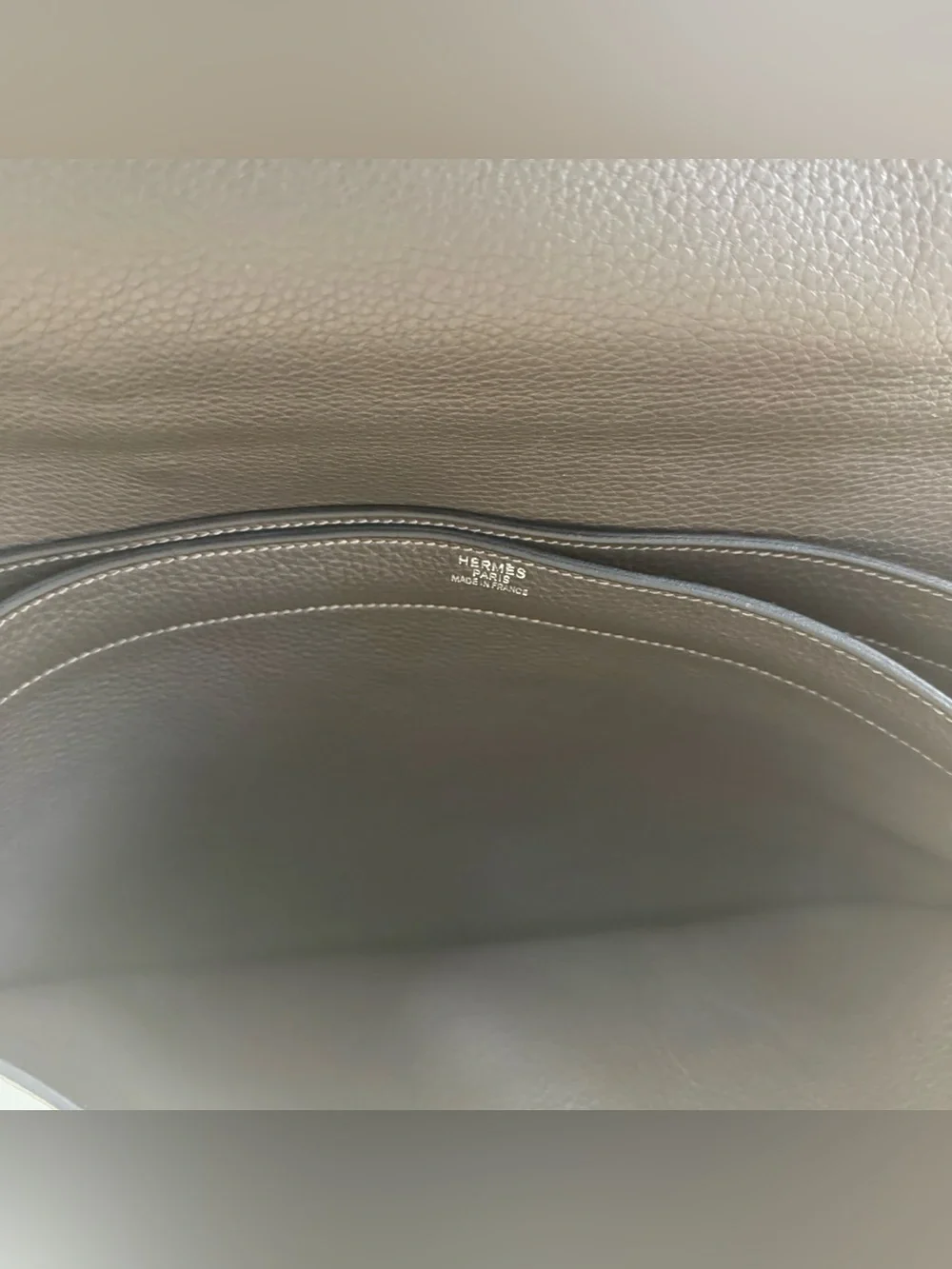 Hermès Togo Sac à Depeches 41 gray